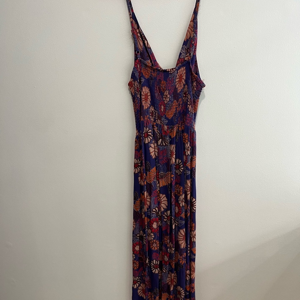 Angie Blue and Orange Floral Dress - Picture 6 of 6